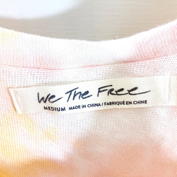 NWT Free People All Mine Orange Tie Dye SS T-Shirt - Picture 8 of 10